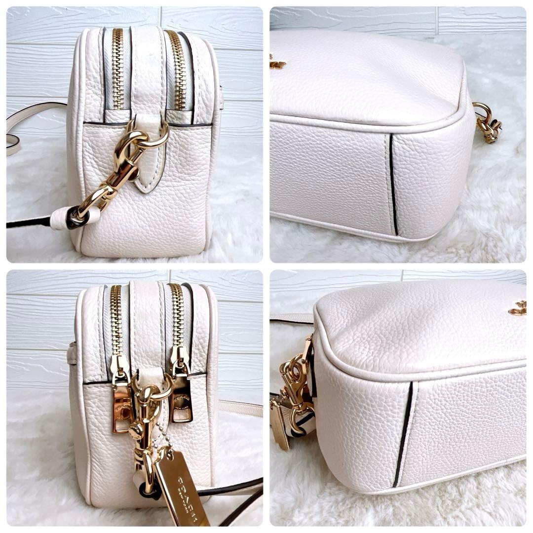 美品☆COACHコーチ 2wayショルダーカメラバッグ レザー ラージサイズ