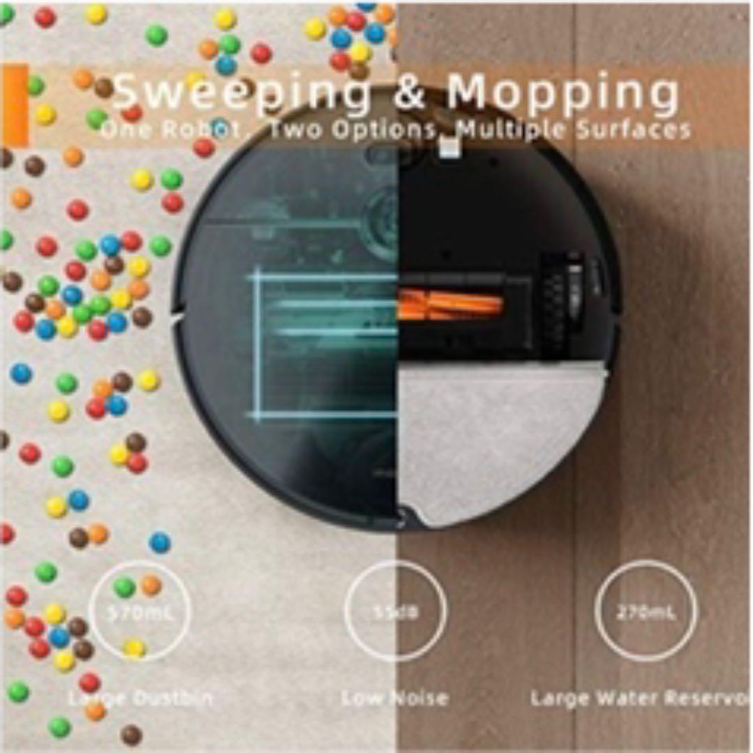 ロボット掃除機 3000Pa 掃除機 5200mAh自動充電 Wi-Fi対応