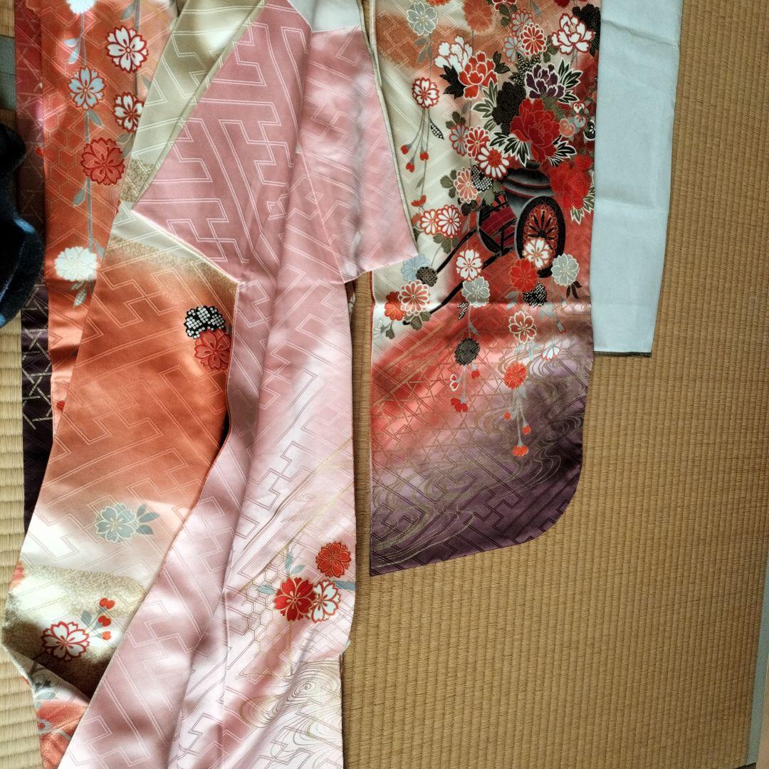 振袖 花柄 赤・白・紫