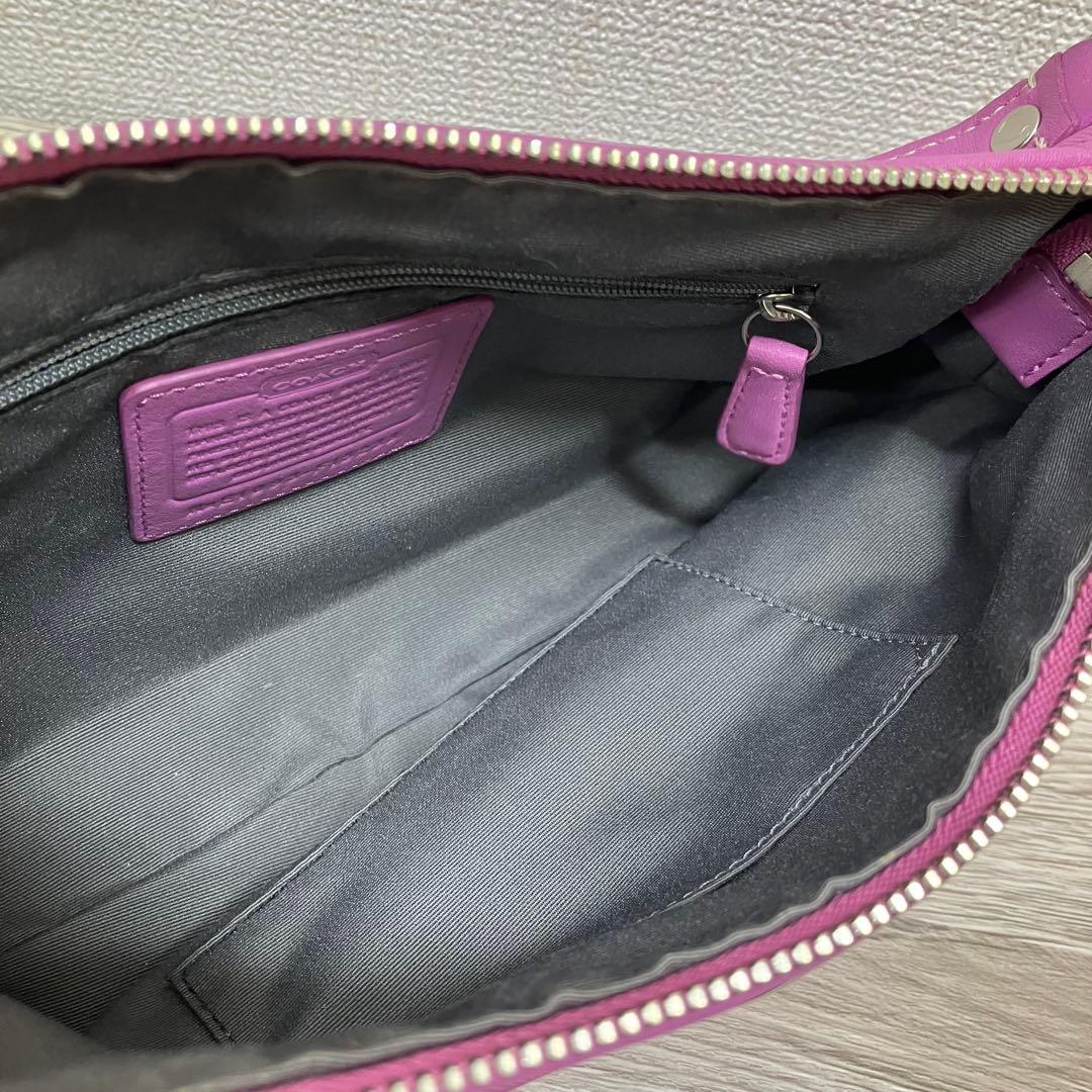 coach コーチ　ピンク ナイロン ショルダーバッグ★