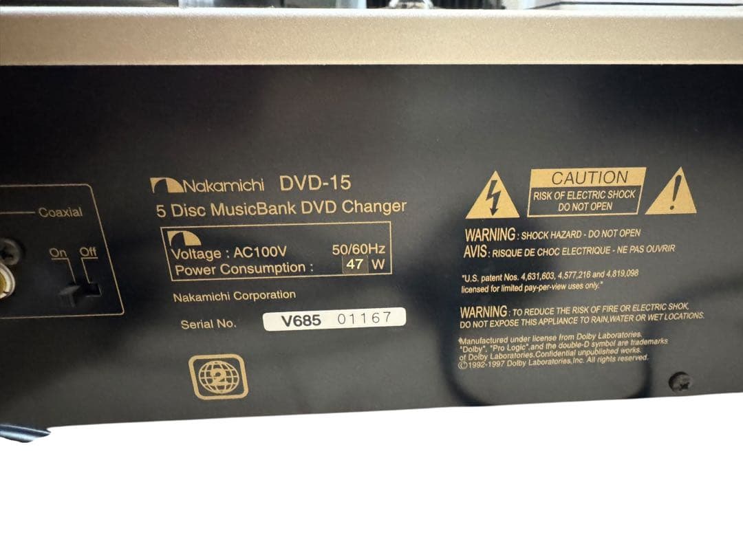 Nakamichi DVD-15 MusicbankDVDチェンジャー ナカミチ