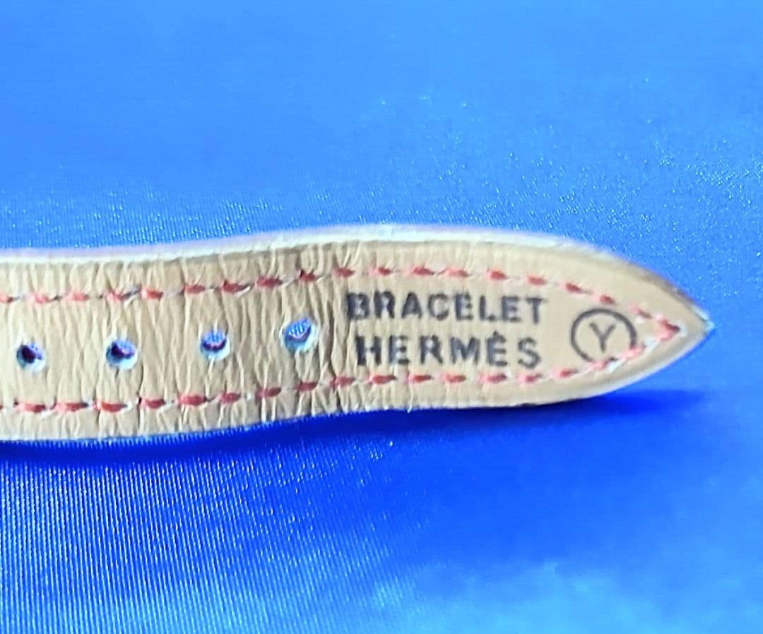 HERMES エルメス ケリーウォッチ ゴールド 赤レザーバンド 可動未確認