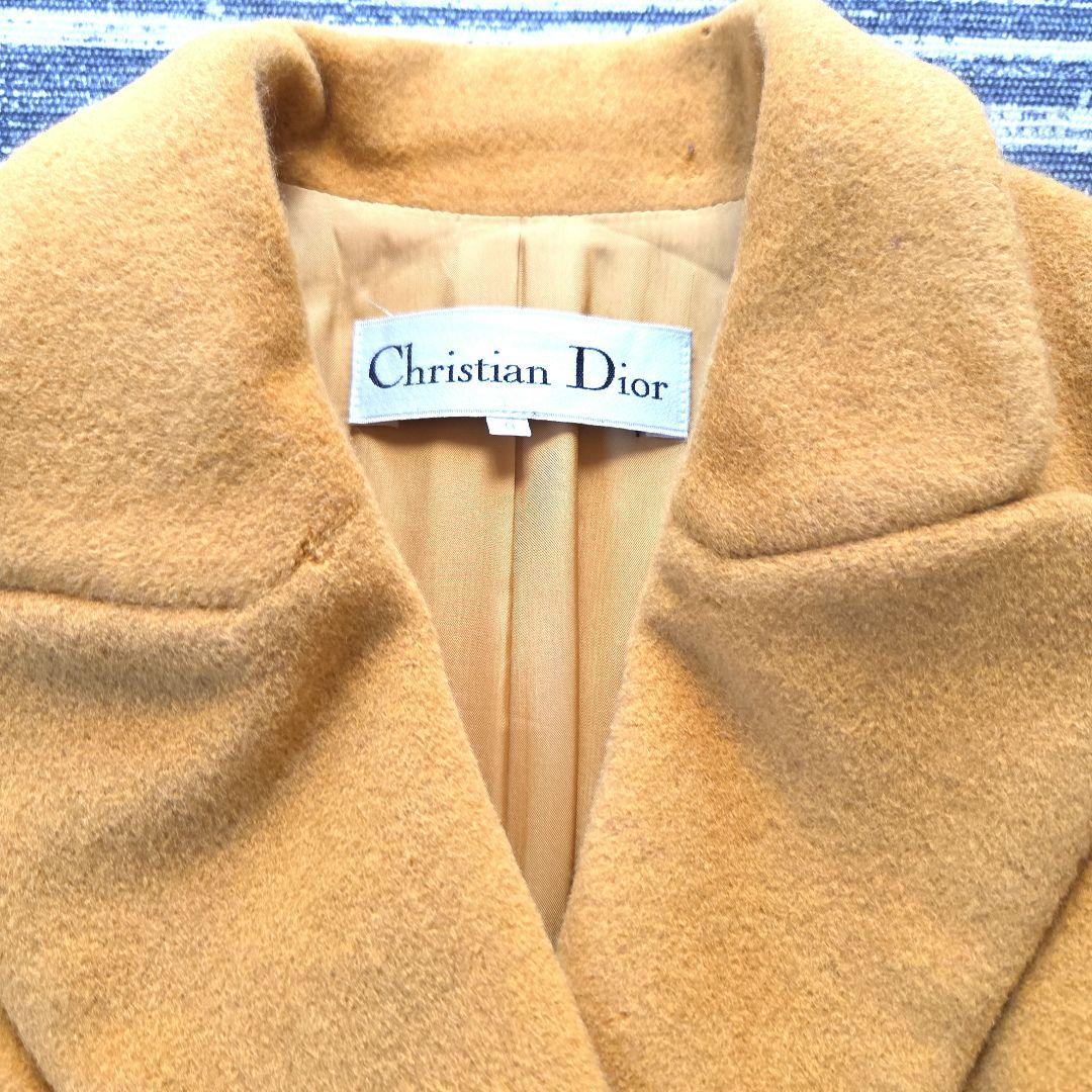 Christian Dior ダブルブレストコート マスタード