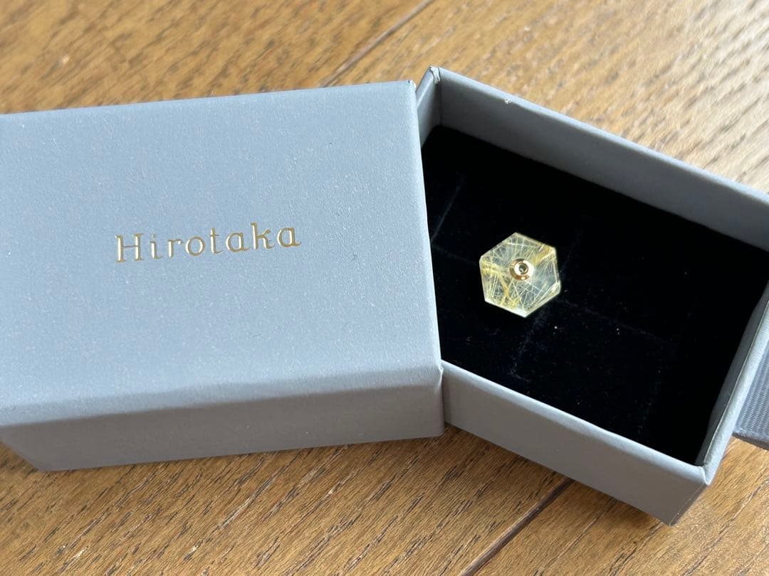 ヒロタカ hirotaka ヘキサゴン ルチル スピア ピアス専用　29700円