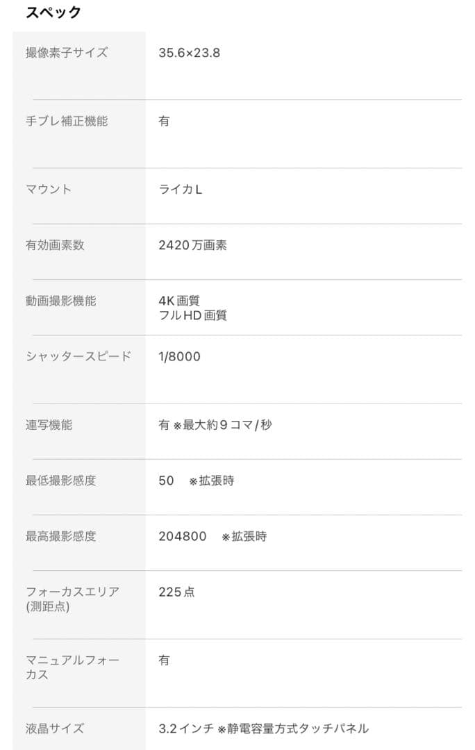 Panasonic LUMIX S1ボディ35mmフルサイズ ミラーレスカメラ