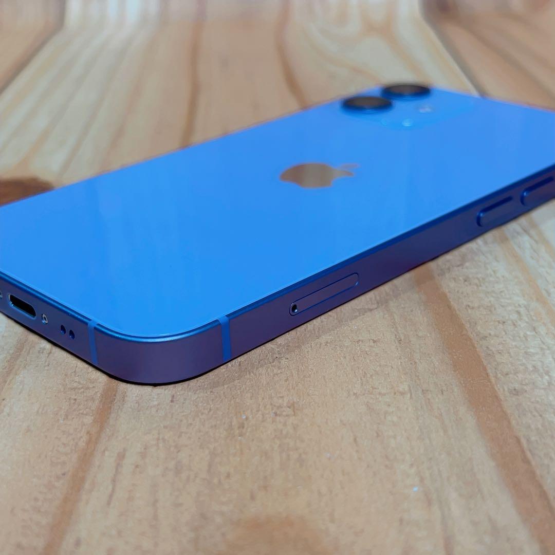 美品 SIMフリー 本体 iPhone 12mini 64GB パープル 045
