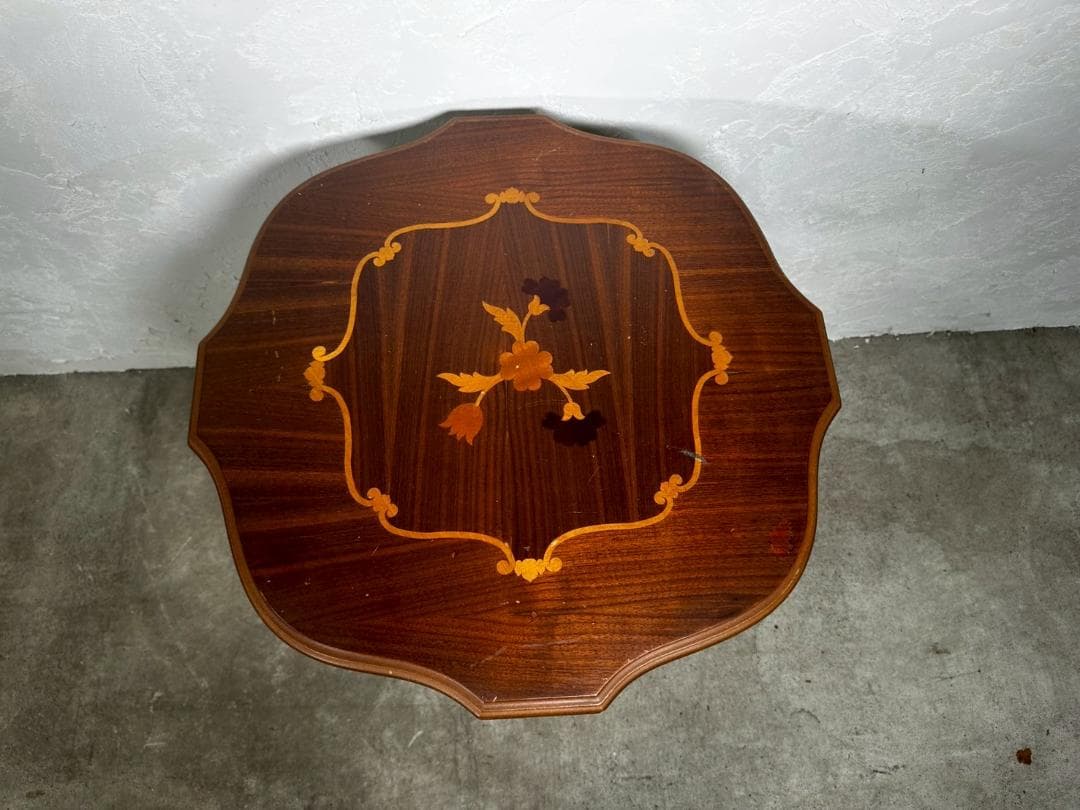 『イタリア製』サイドテーブル ナイトテーブル 花台 飾台 飾り台 RWcen36