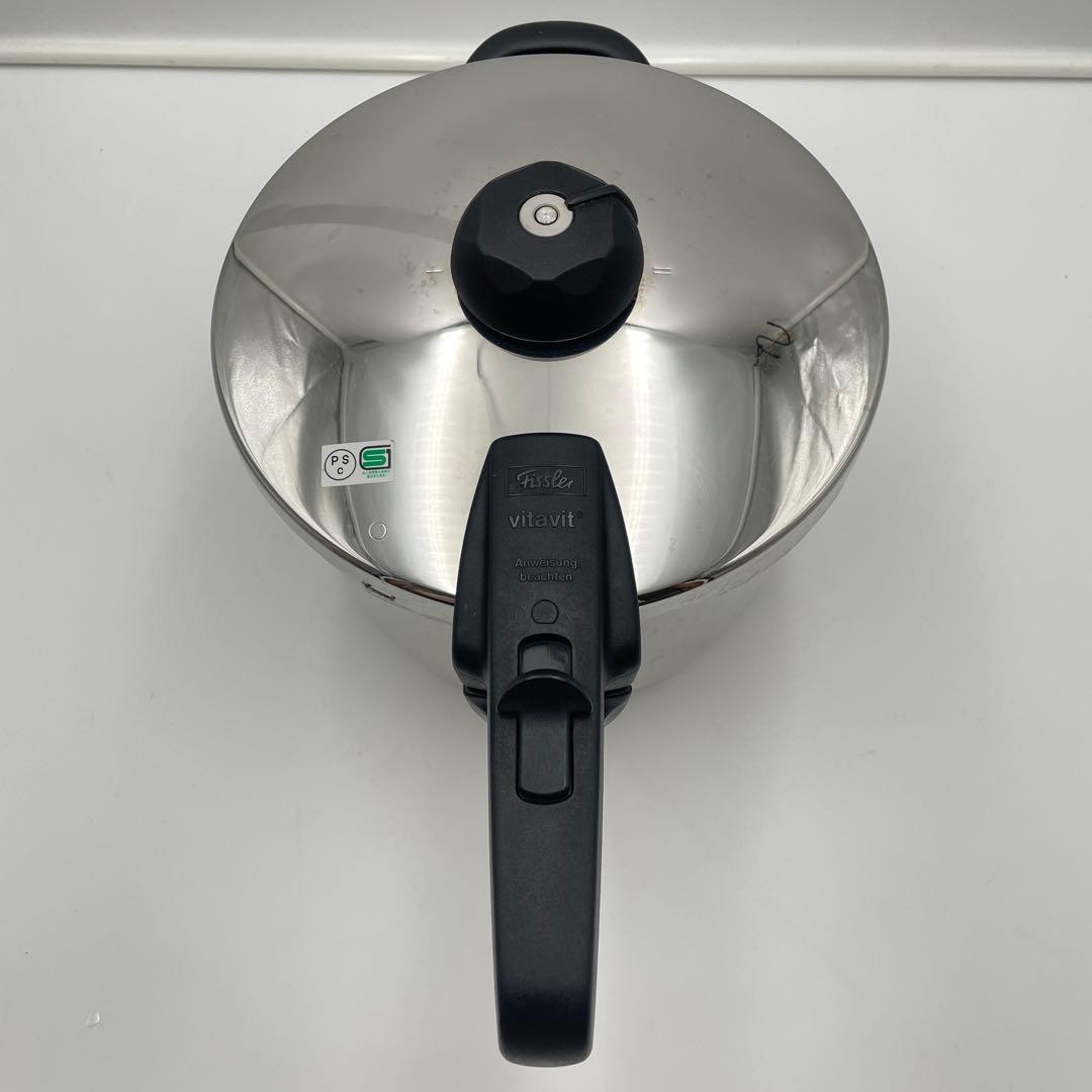 フィスラー 圧力鍋　ビタビット　6L 中カゴ付き