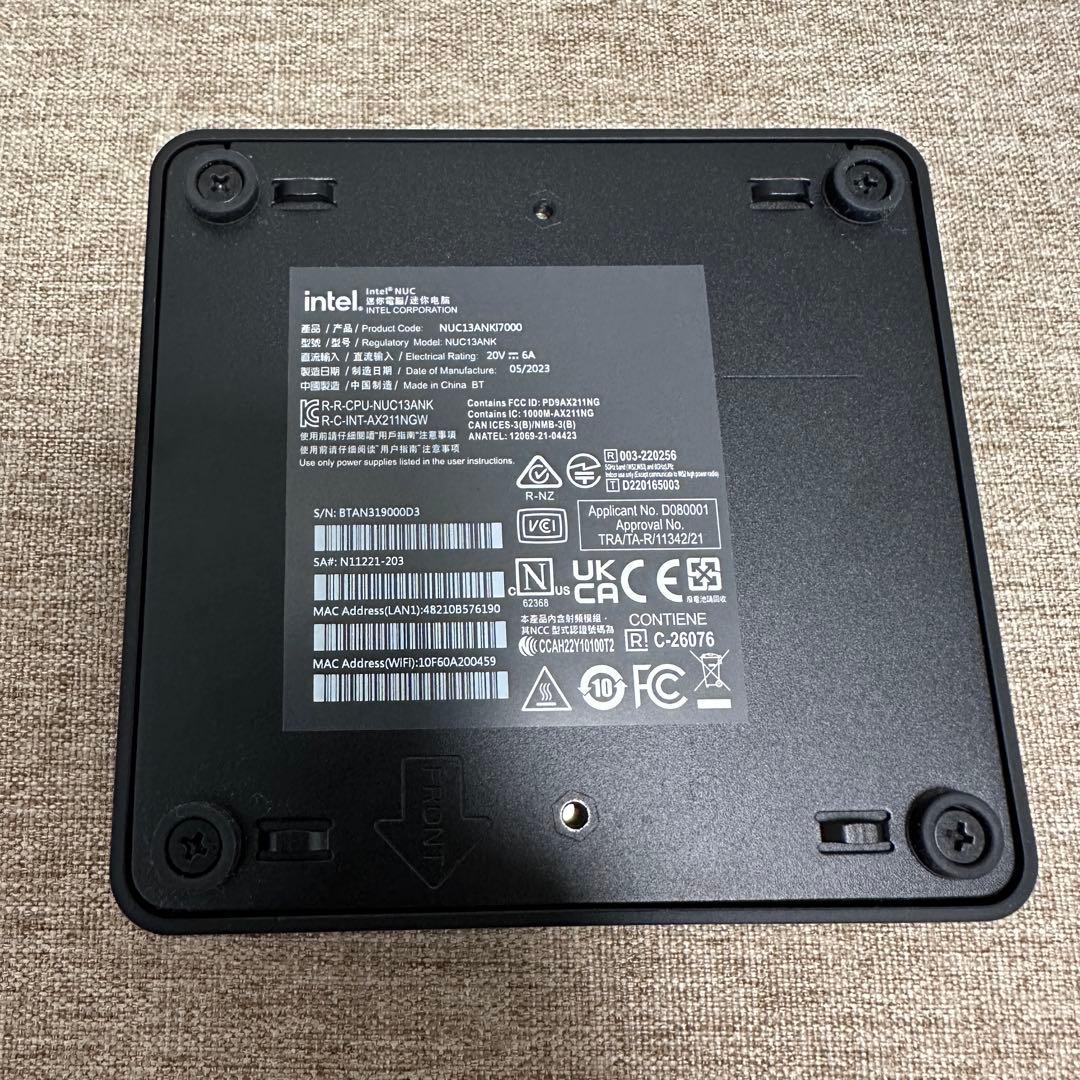 インテル NUC 13 Pro Slim Kit NUC13ANKi7