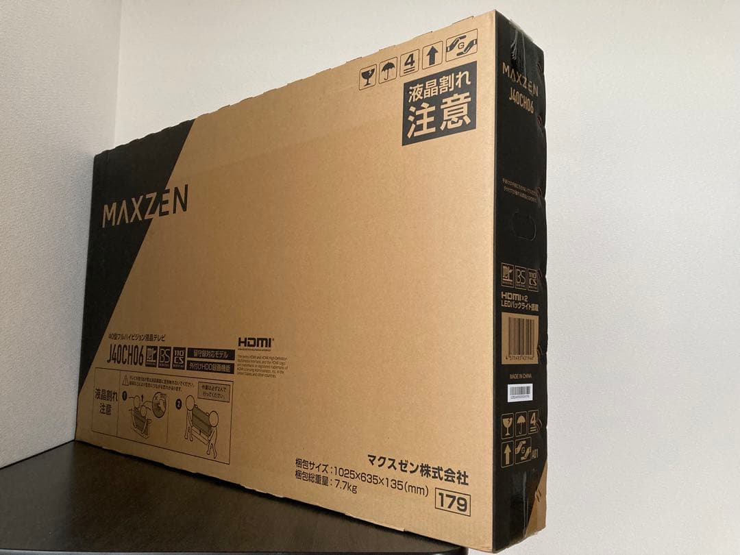MAXZEN 40インチ 液晶テレビ J40CHO6
