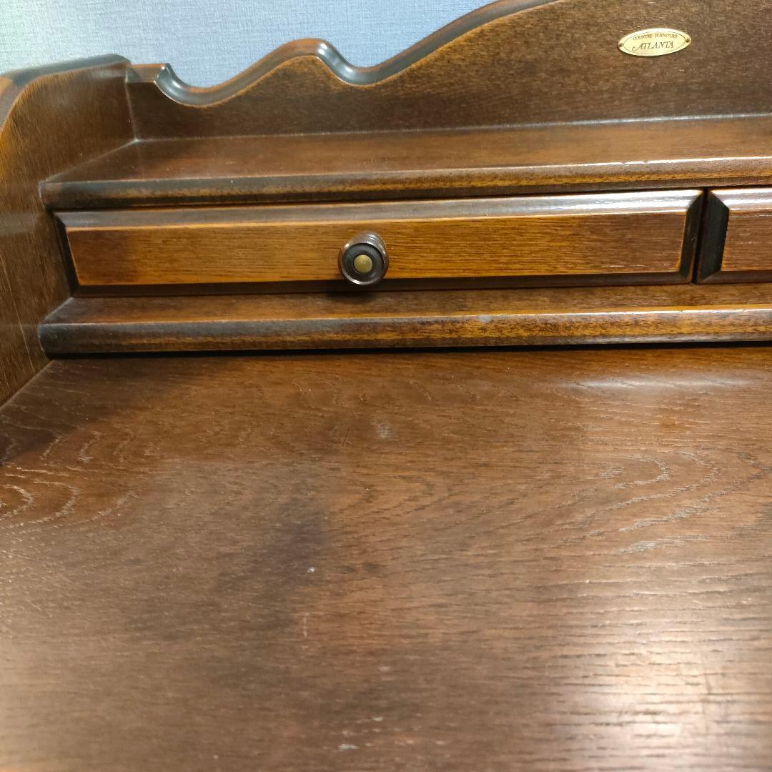 【たろいも】ATLANTA ドレッサー ＆ワゴン 鏡付き収納デスク