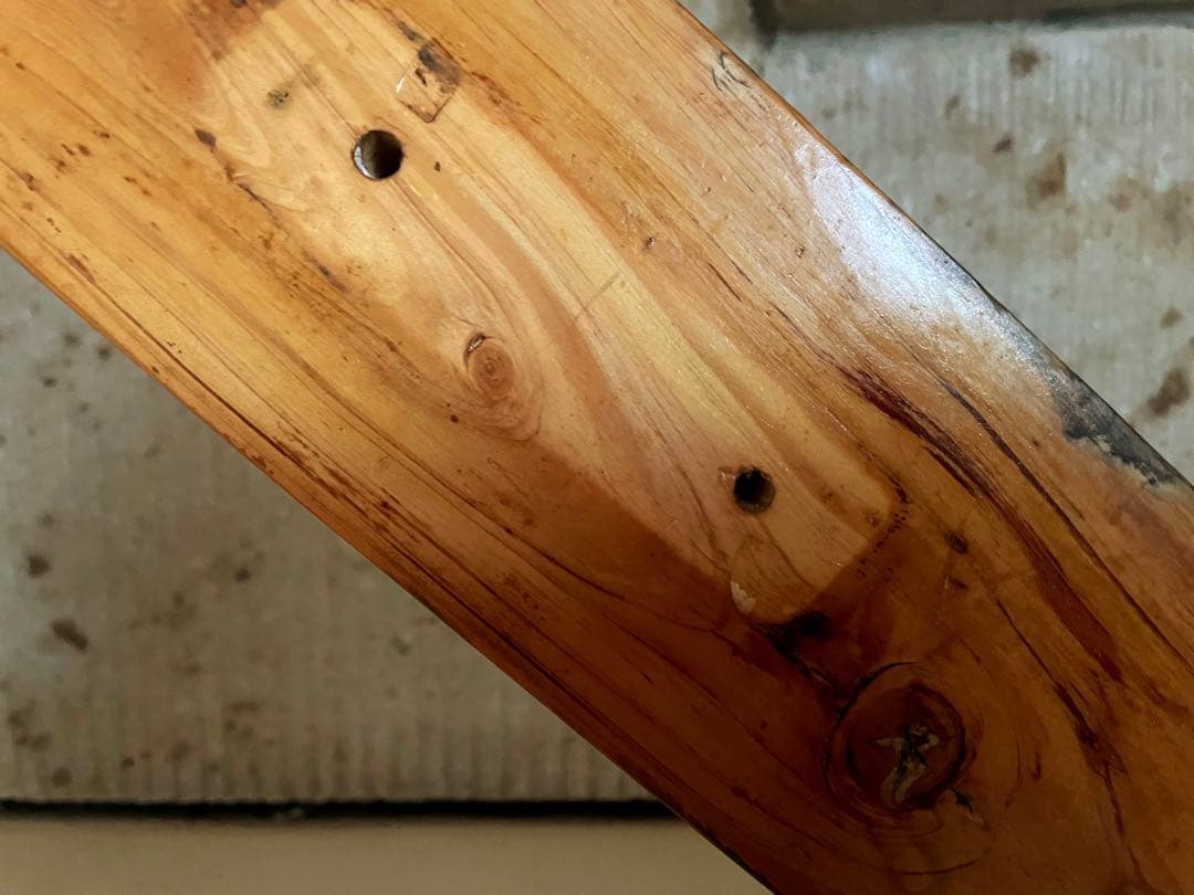 船の舵・小型船・実際に使われていた存在感・損傷ナシ／展示 & ディスプレイ用