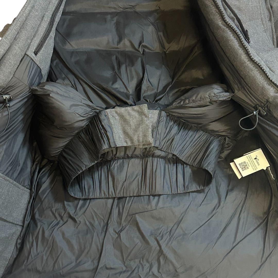 ポンちゃん 新品 ノビス コヨーテファー 肉厚ダウンコート　グレー XS