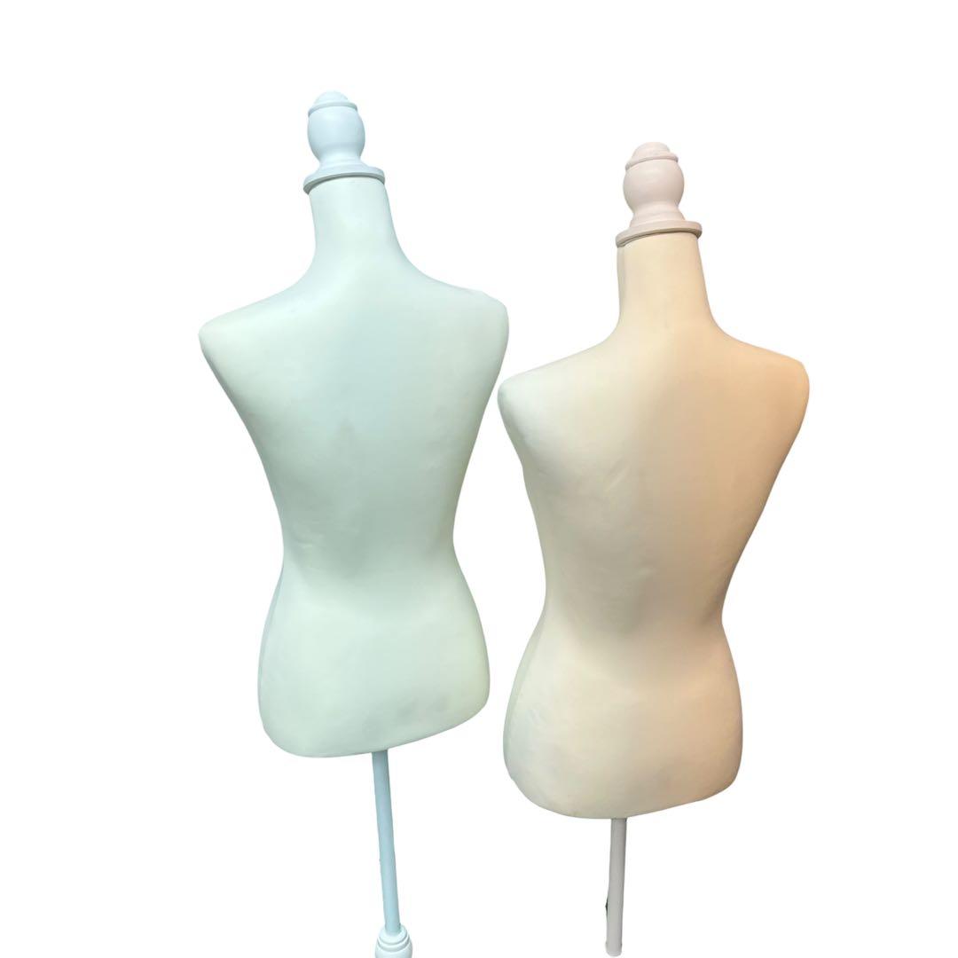 【2体セット】レディース トルソー 布 木製 猫脚 婦人用 女性用