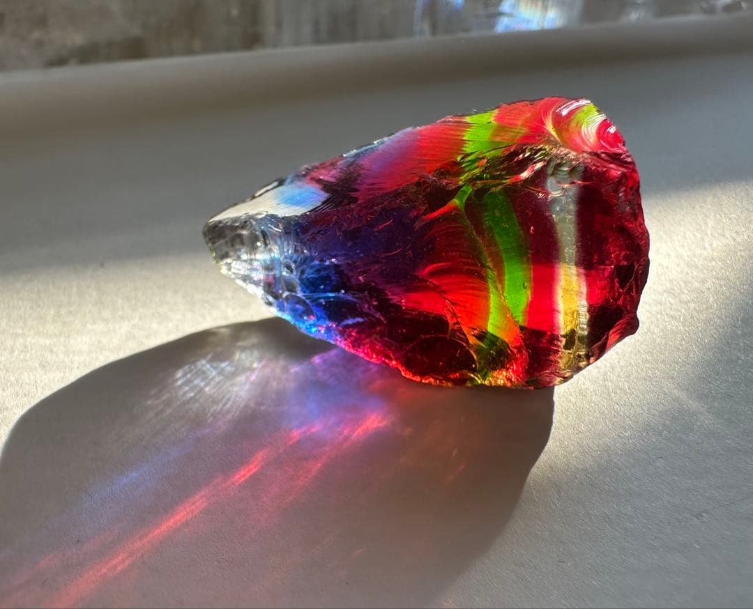 レインボーアンダラクリスタル　ジャワ島　マルチカラー　ヒーリング　瞑想ヨガ