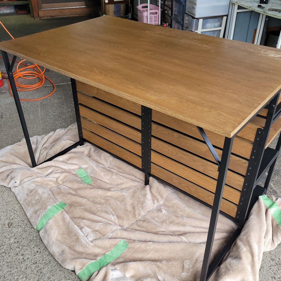 インダストリアル風 LOWYA Clamo カウンターテーブル 幅120cm