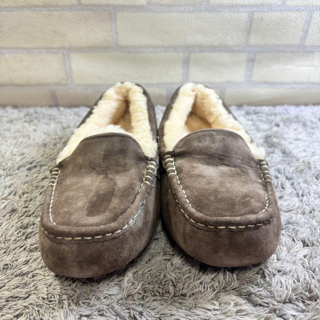 UGG アグ ANSLEY スエード ボア モカシン 25cm