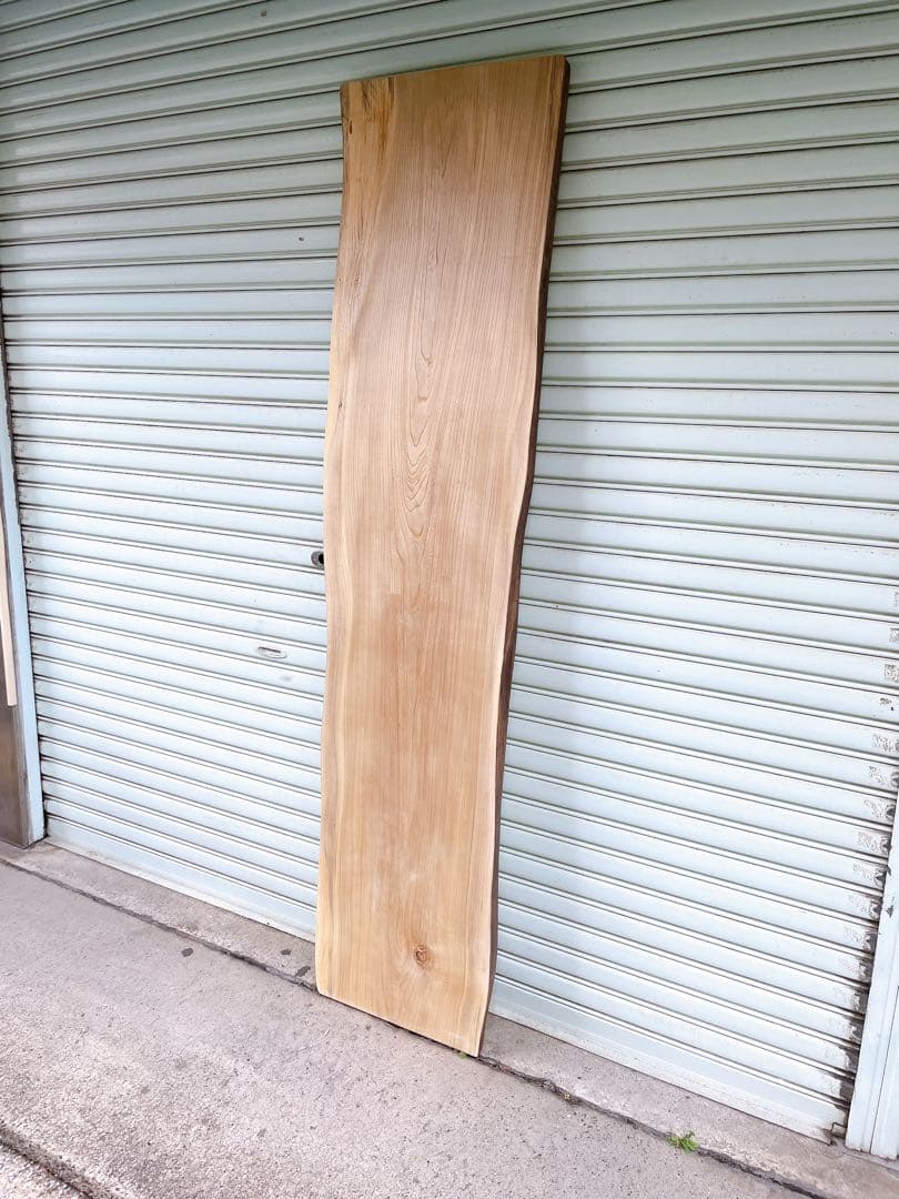 天然　クリ　二枚はぎ　DIY材　木材　天板　テレビ台　無垢材　カウンターテーブル