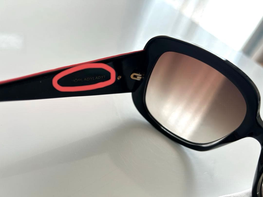 Dior サングラス ブラック レッド