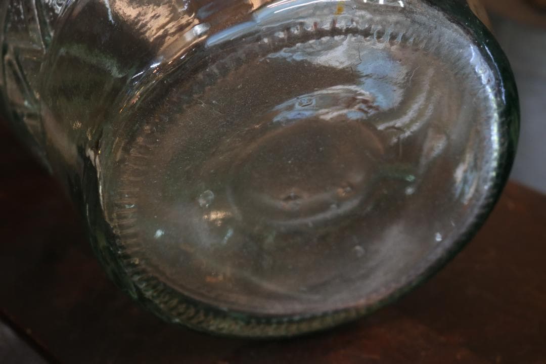 イタリア製 ガラス瓶 水瓶 フラワーベース 高さ43cm