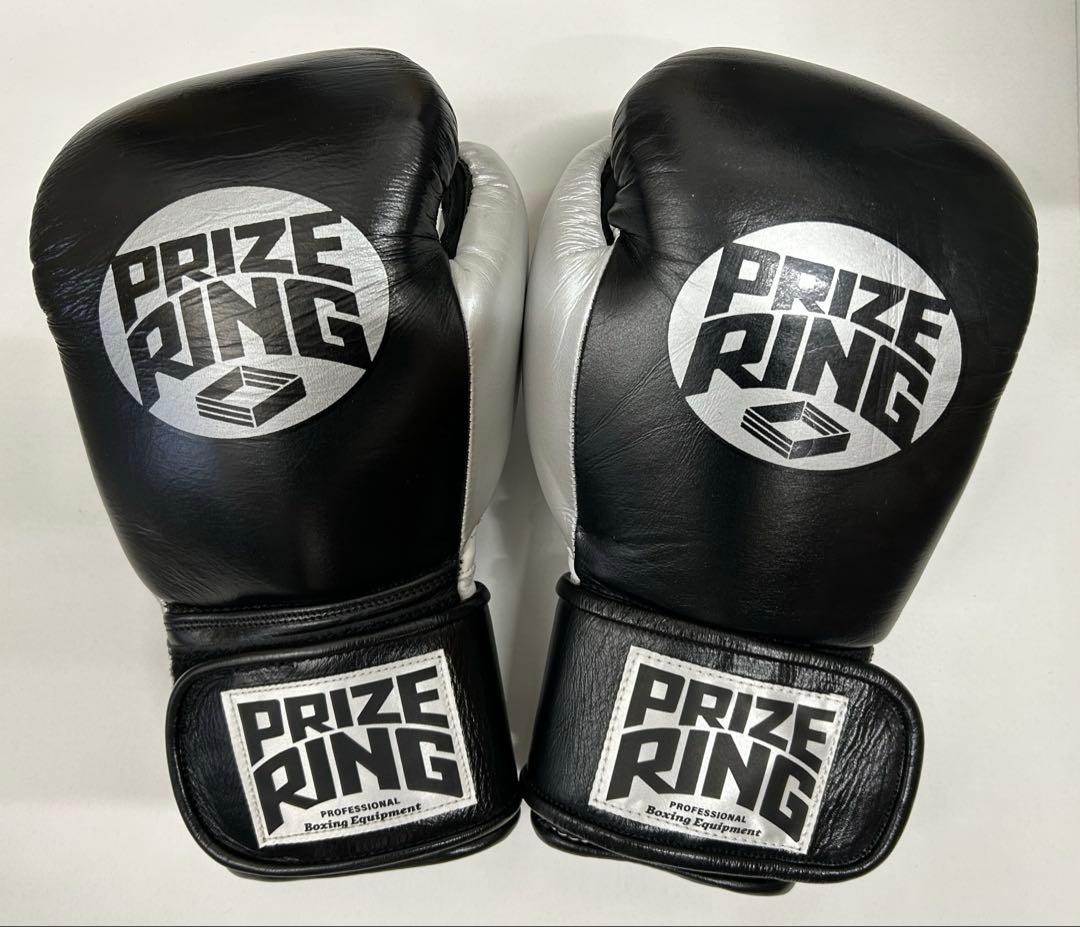 プライズリング　ボクシンググローブ　本革製 8oz 黒