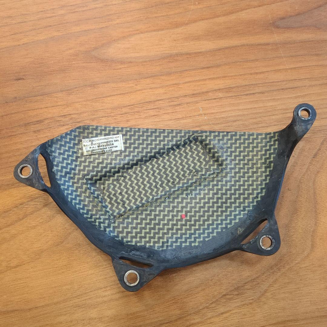 DUCATI純正 カーボン製クラッチカバー用プロテクション 96451011B