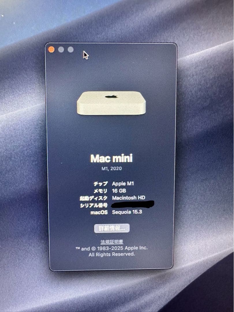 ミニPC Apple Mac Mini M1 16GB 1TB