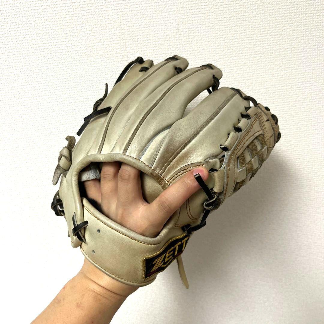 648 ZETT プロステイタス 源田モデル 型抜群 美品 軟式 内野手グローブ