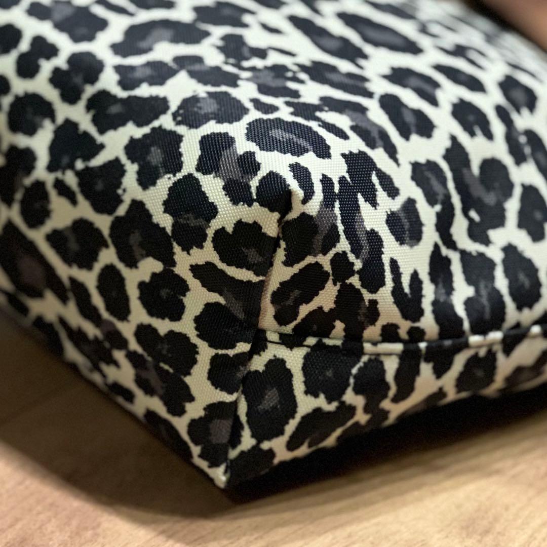 美品 エルベシャプリエ グリーンレーベル別注 ミニ ショルダーバッグ ヒョウ柄