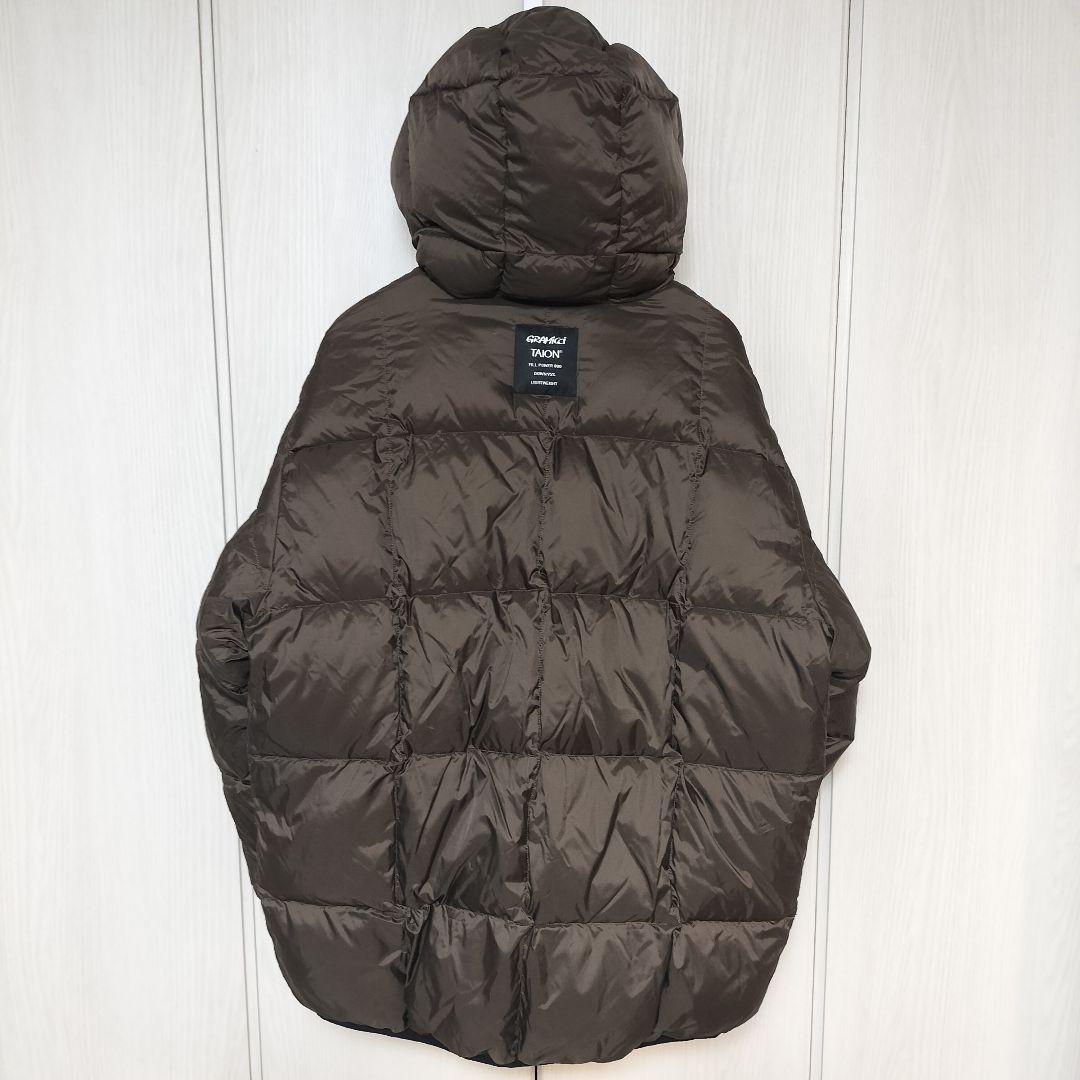 b*t様 別注 GRAMICCI × TAION ダウンジャケット 黒×茶