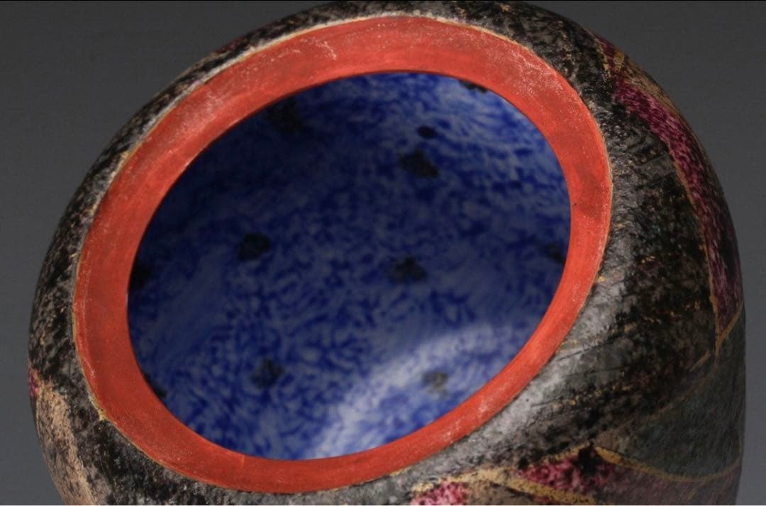 前田正博 色絵金銀彩　香炉 共箱 茶道具 煎茶道具 茶道具