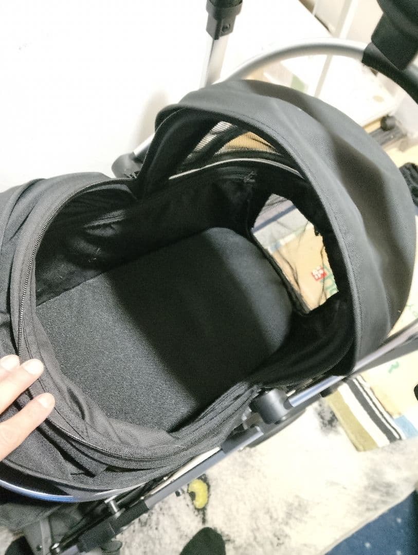 激安、美品Angelpet ペットキャリー 黒2WAY、使用頻度ほとんど無く出品