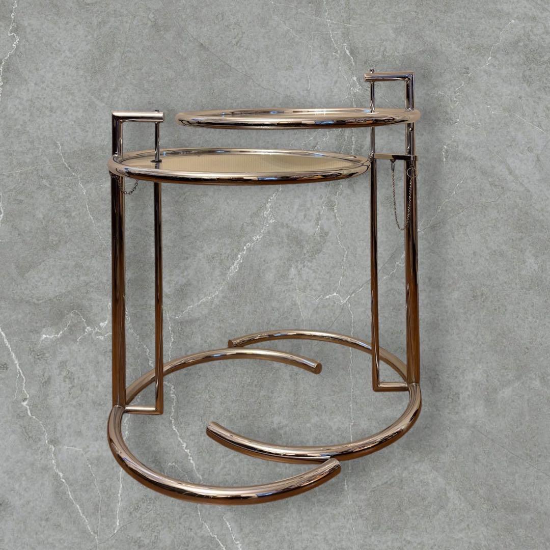 アイリーングレイ アジャスターテーブル サイドテーブル 2脚セット