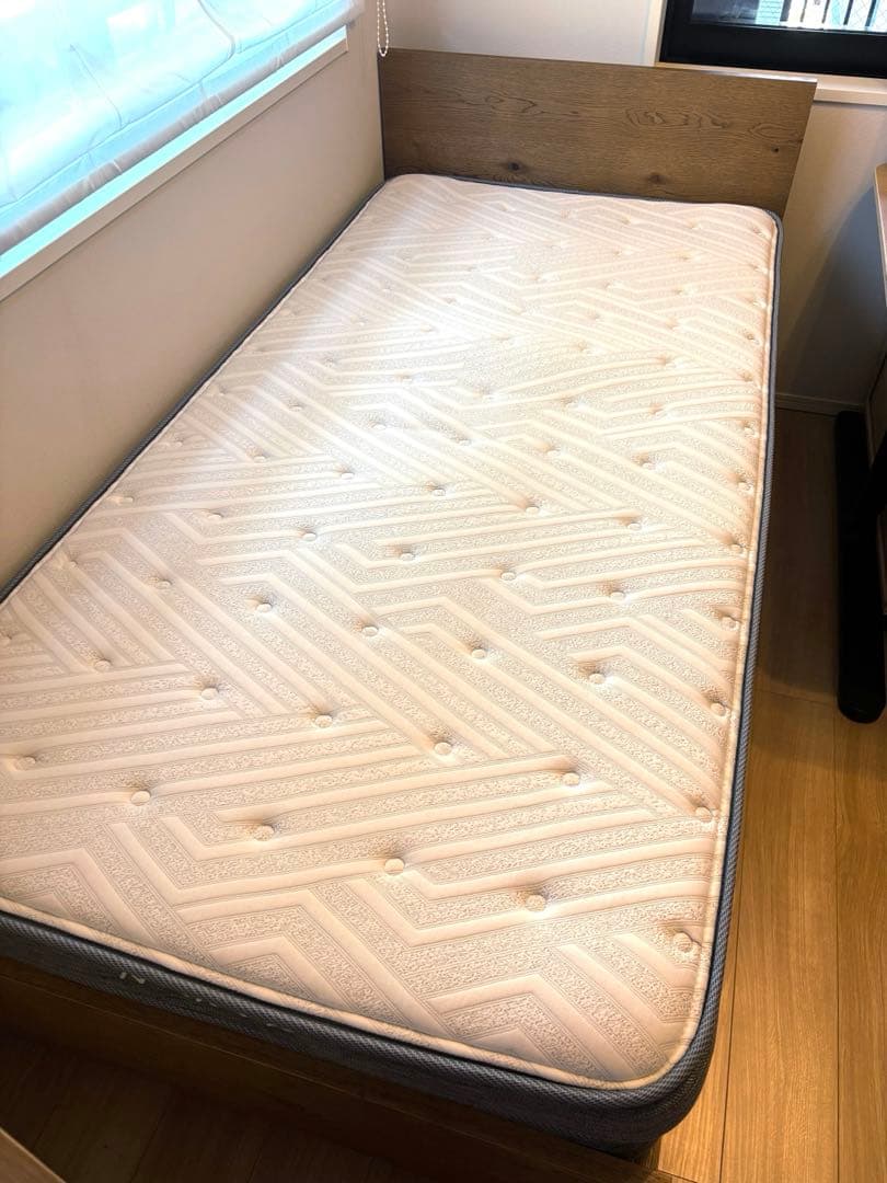 【極美品】ADDAY unico シングルフレーム マットレス＋収納引出し付き