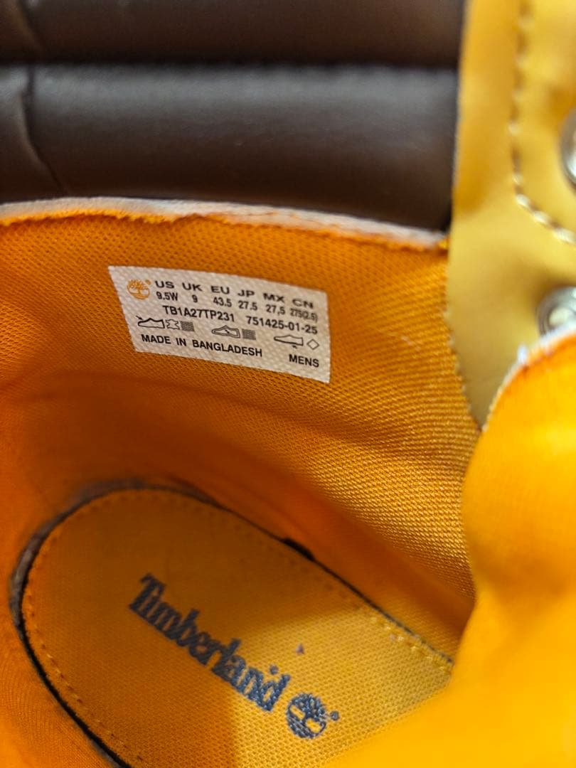 ティンバーランド　3回使用、イエローブーツ、売り切り！