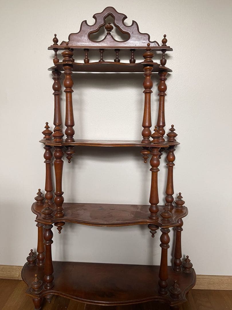 【か6】70 フランスアンティーク　ナポレオンシェルフ　棚