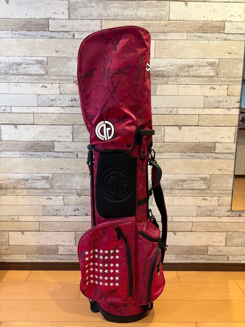 CPGOLF 迷彩柄 赤 キャディバッグ
