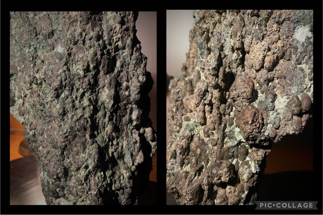 5479 佐渡相川孔雀石 横17×高31(cm)6kg 佐渡赤玉石