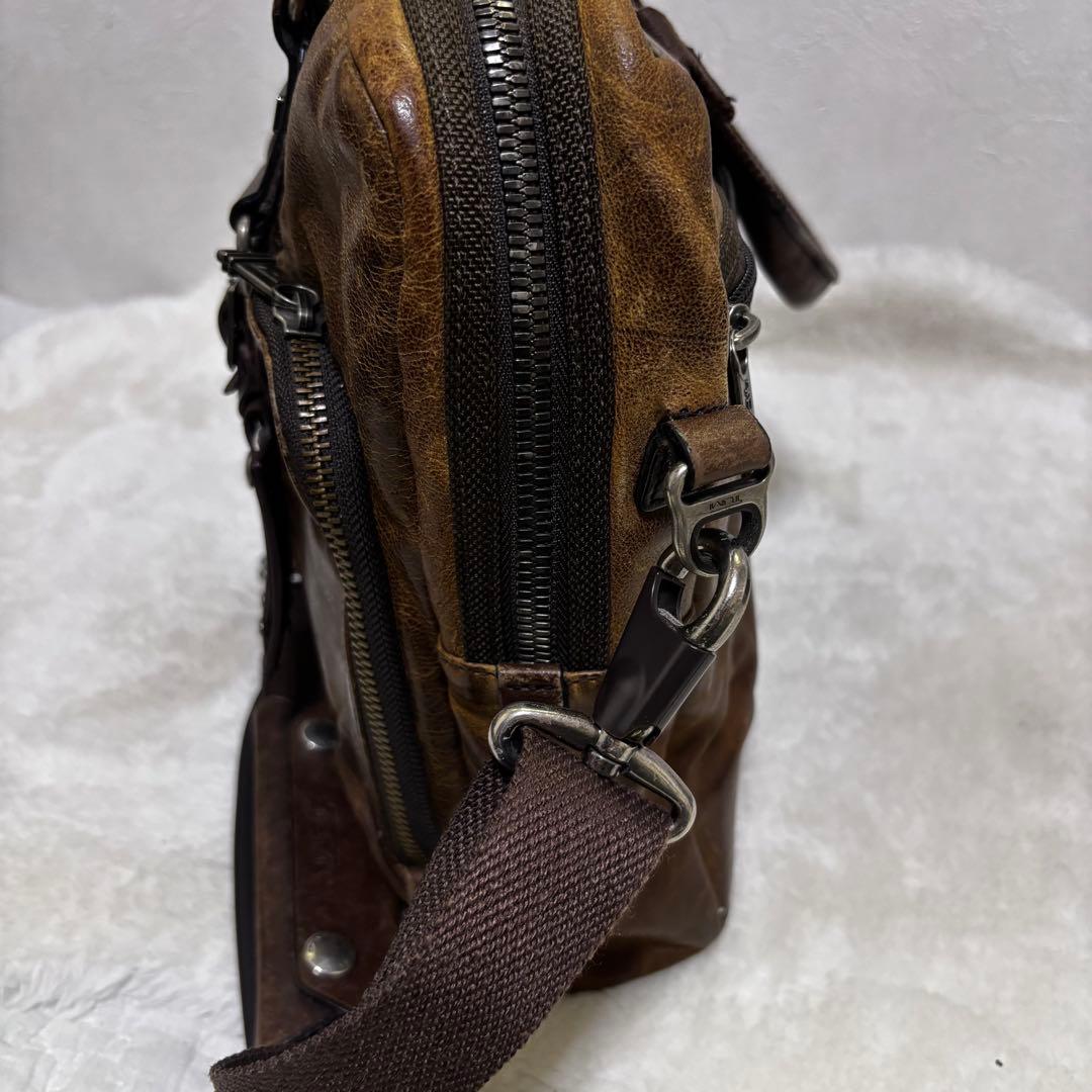 希少 TUMI ビジネスバッグ　ブラウン　本革　メンズ　ツーウェイ　マクネア