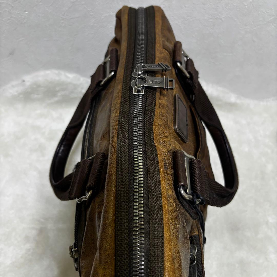 希少 TUMI ビジネスバッグ　ブラウン　本革　メンズ　ツーウェイ　マクネア