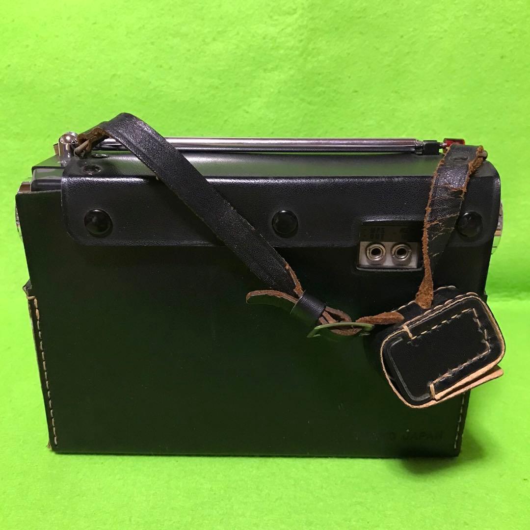 SONY ラジオ　TFM-110D 革ケース付き　美品
