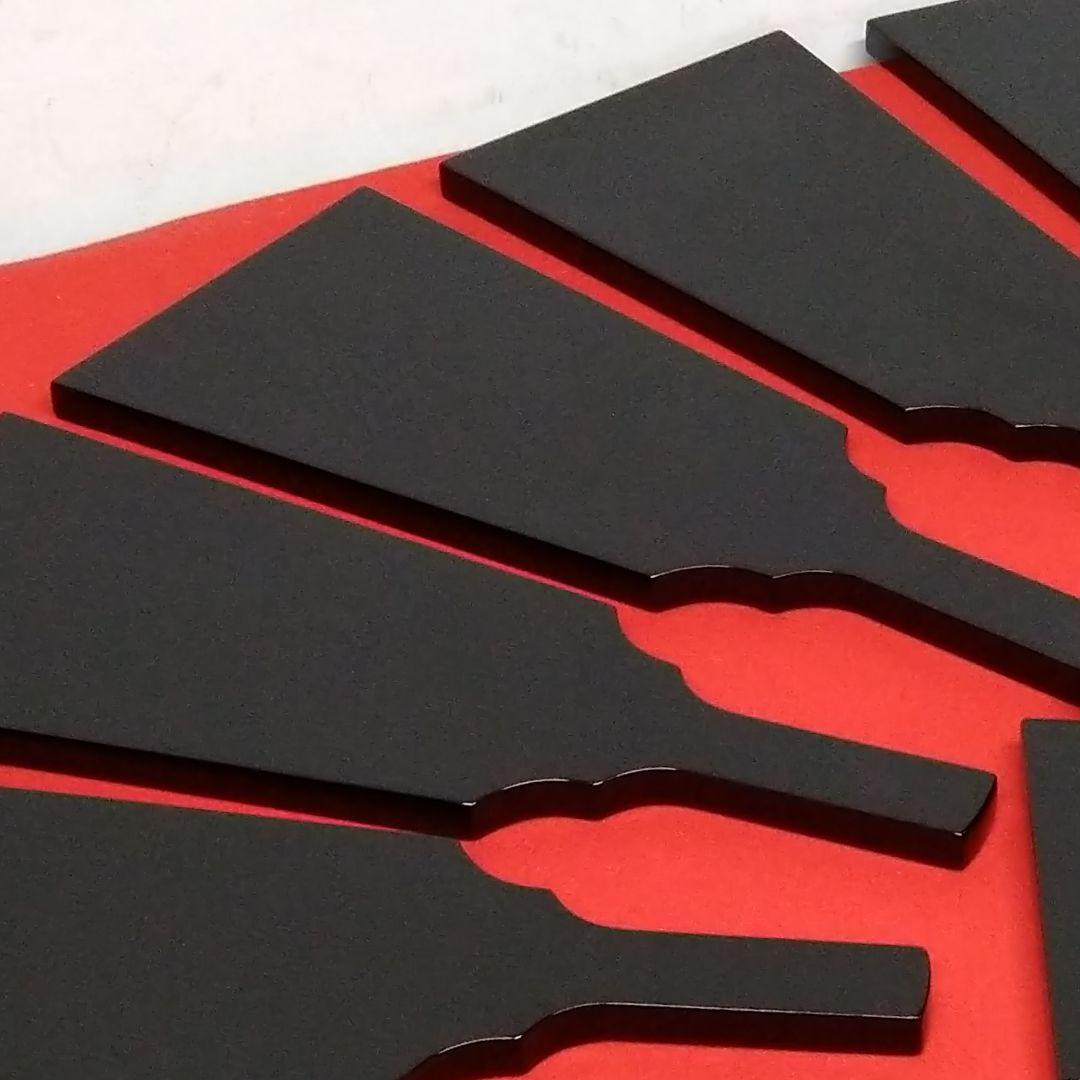 Ａ958 輪島塗 高級漆塗 懐石膳 羽子板形 羽子板膳 会席膳 木箱入 十膳