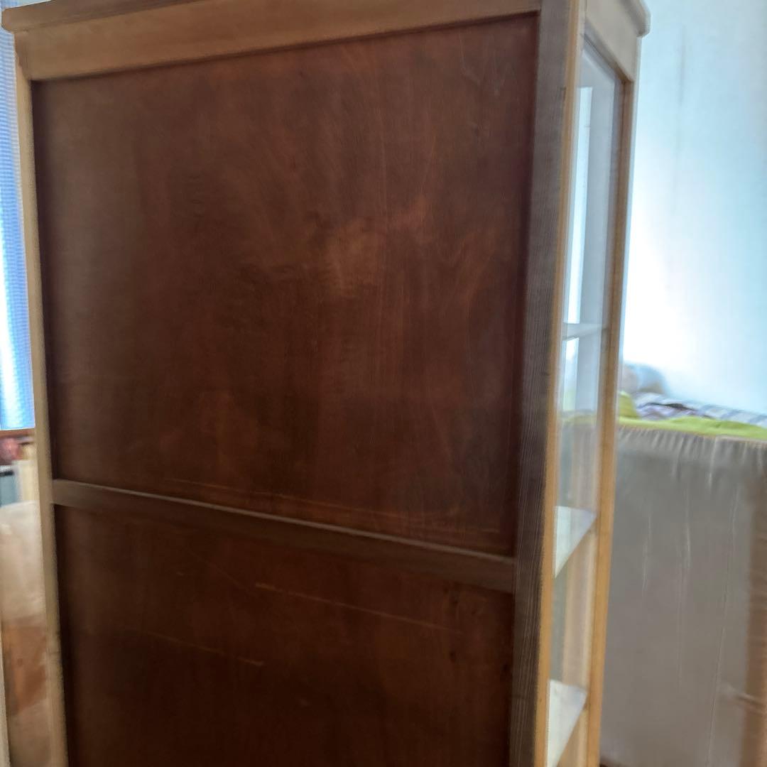 アンティーク　木製医療棚