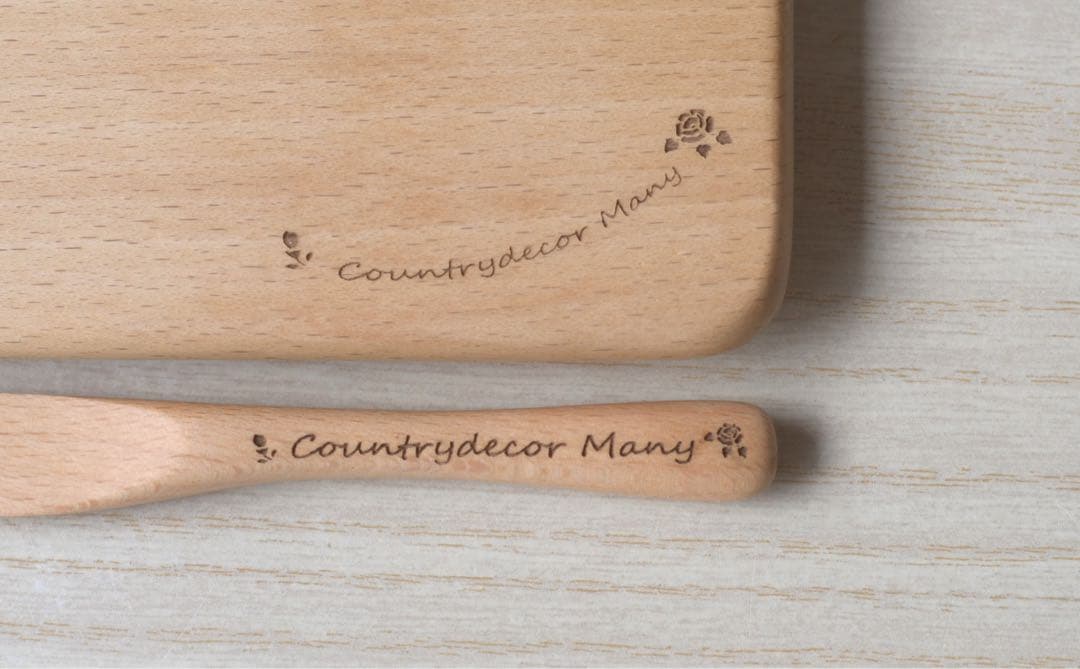 マニーローズ ウッド　バターケース&バターナイフ　新品