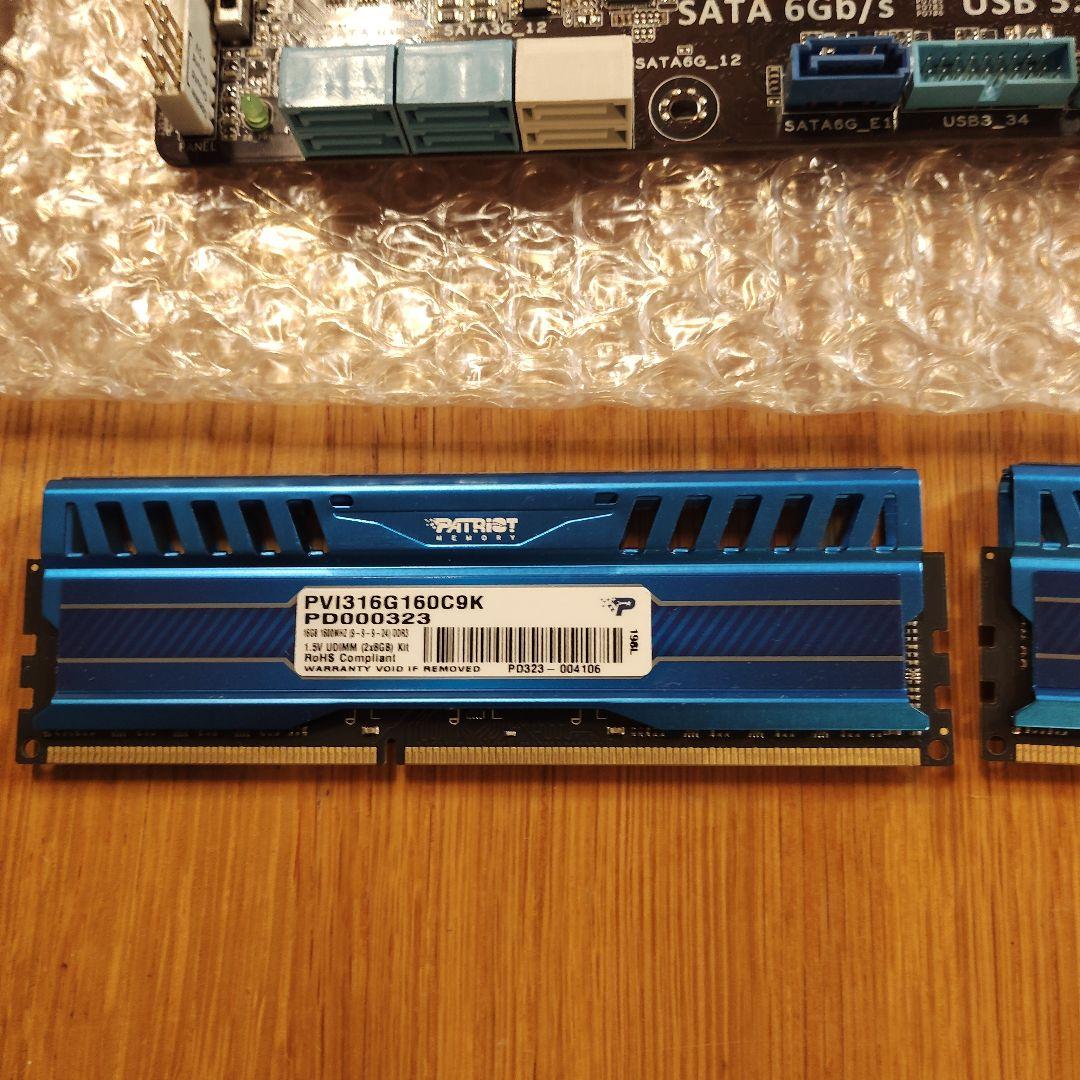 P8H77M PRO + メモリ8GB×2 DDR3 +COREi7 3770