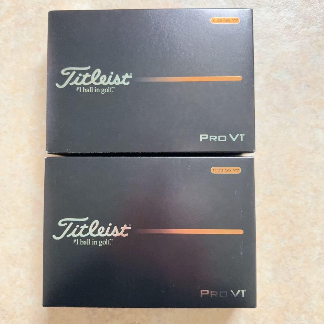 2025 TITLEISTタイトリストPROV1プロV1ダブルナンバー（3箱）