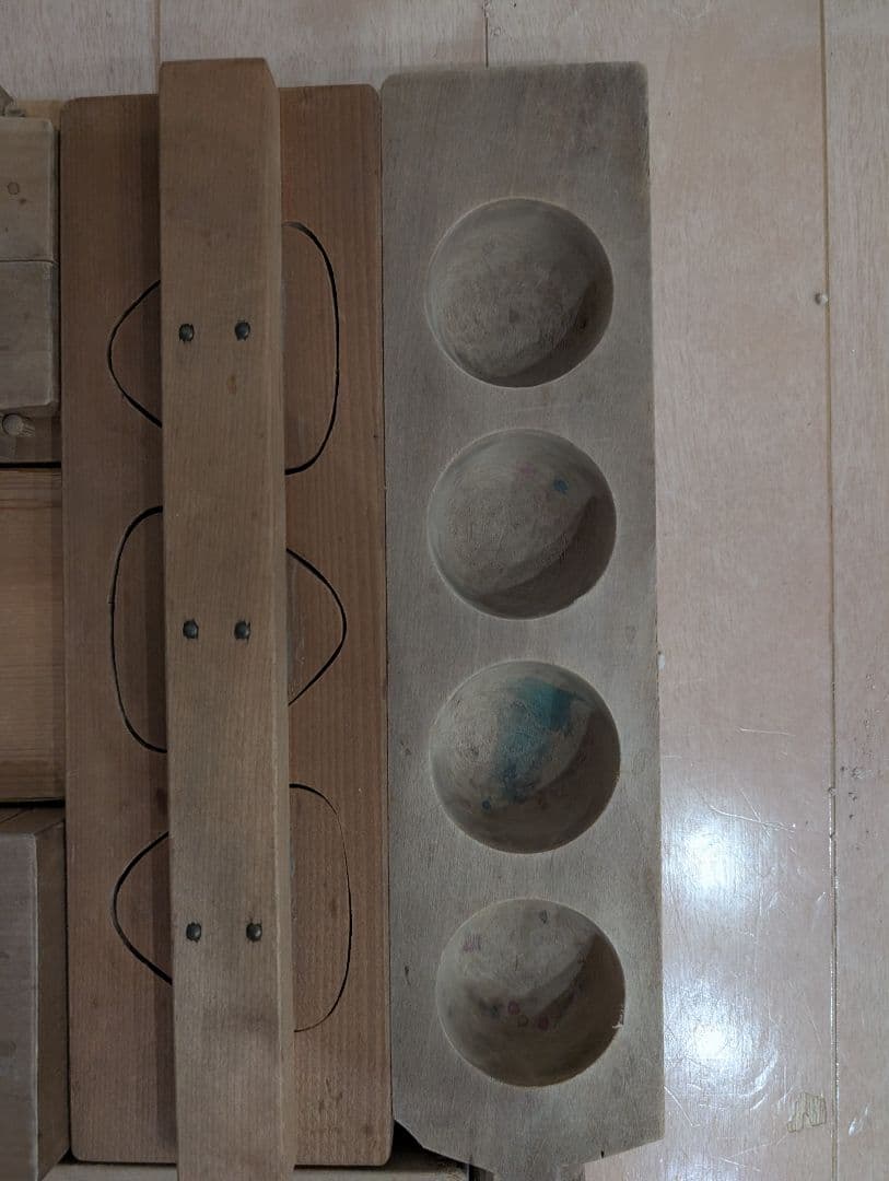 木製型抜きセット（果物・花デザイン）バラ売り可能