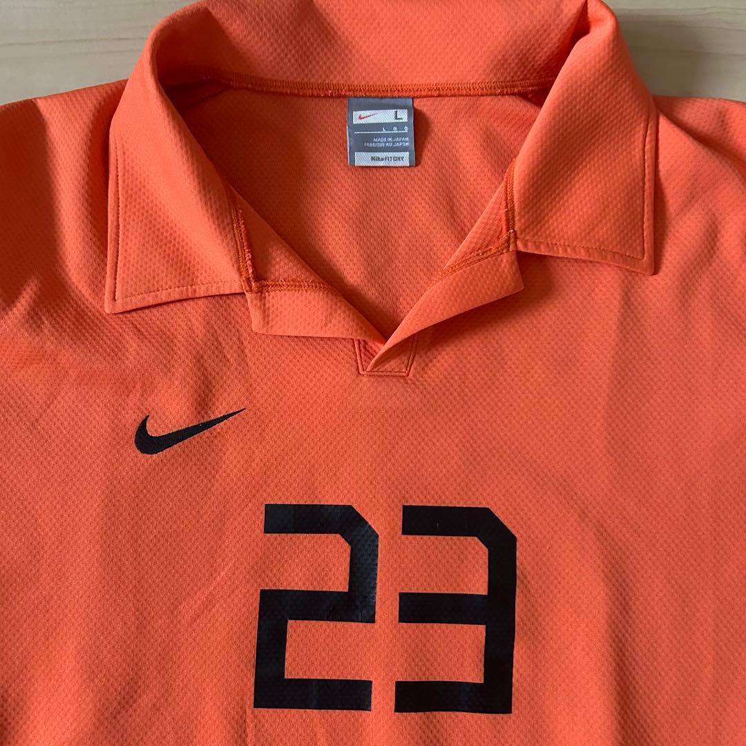 Nike サッカーシャツ Lサイズ オレンジ 23