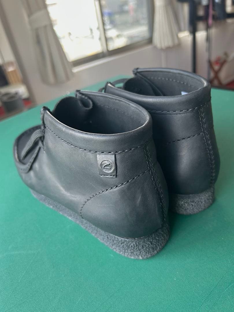clarks クラークス　ワラビー　メンズ　ブーツ　黒