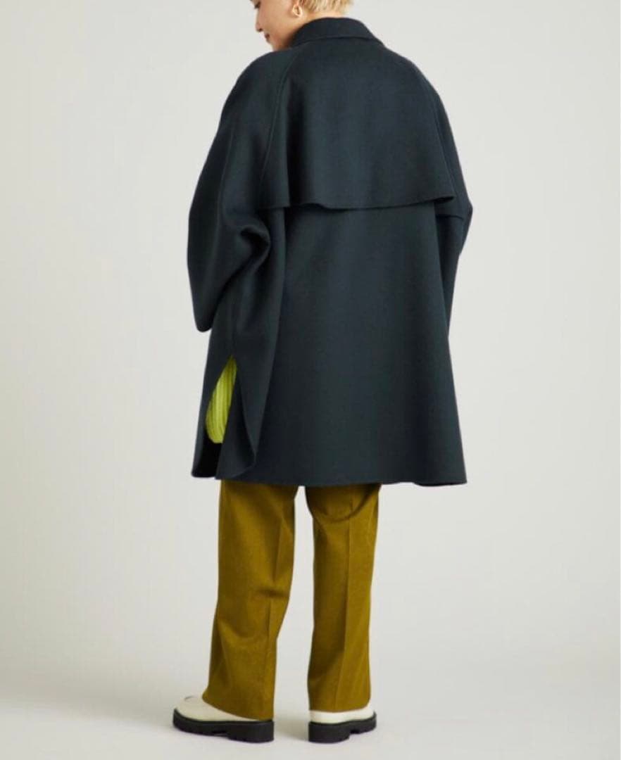 Beauty & Youth リバー ポンチョ コート Dark Green M